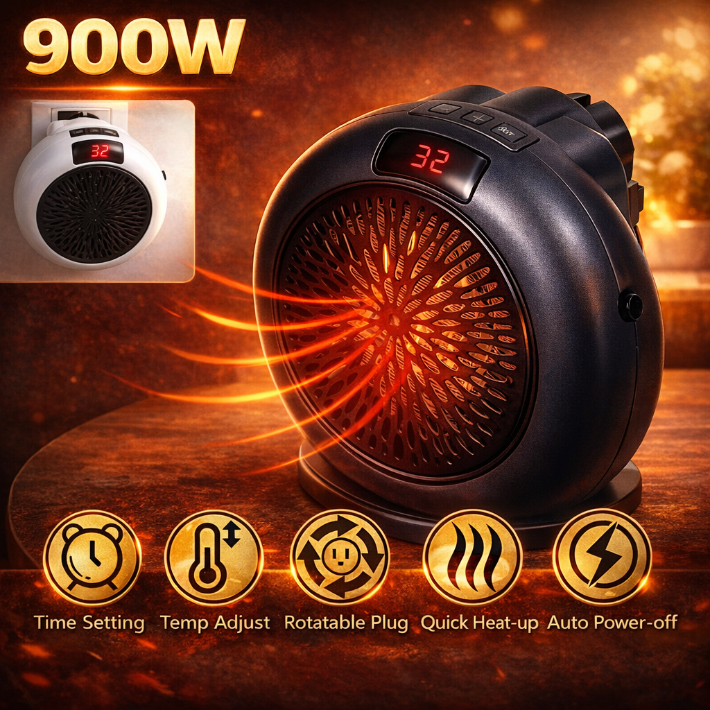 🔥 Calefactor Redondo Portátil ❄️➡️🔥 Calor Instantáneo en Segundos — ¡60% DE DESCUENTO HOY! 💥
