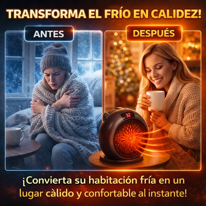 🔥 Calefactor Redondo Portátil ❄️➡️🔥 Calor Instantáneo en Segundos — ¡60% DE DESCUENTO HOY! 💥