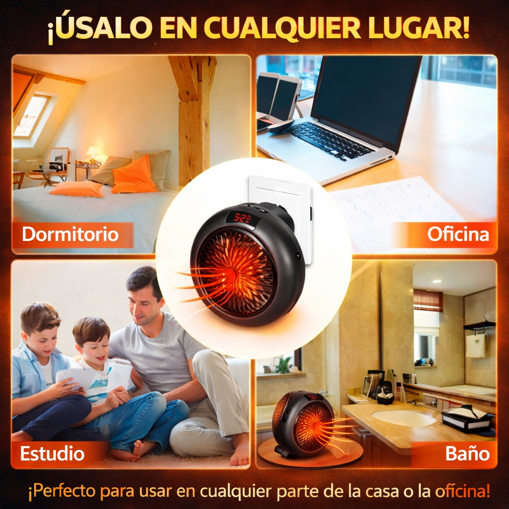 🔥 Calefactor Redondo Portátil ❄️➡️🔥 Calor Instantáneo en Segundos — ¡60% DE DESCUENTO HOY! 💥