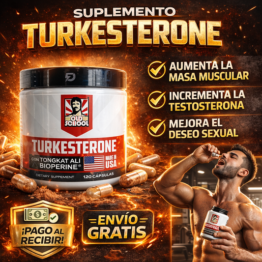 💊Turkesterone 60 capsulas – Más Testosterona, Más Energía y Mejor Vida Sexual 🔥🍆 (60% de Descuento Hoy)