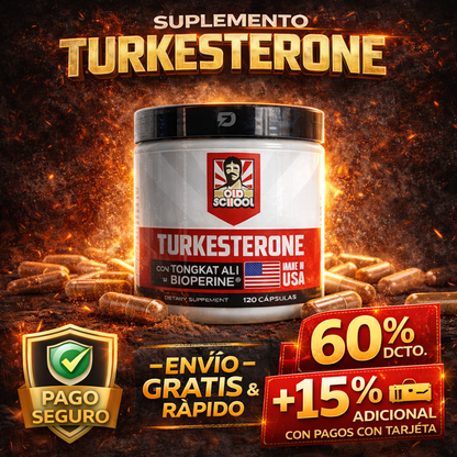💊Turkesterone 60 capsulas – Más Testosterona, Más Energía y Mejor Vida Sexual 🔥🍆 (60% de Descuento Hoy)