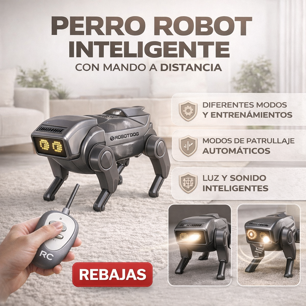 🐶Perro robot interactivo  - Regalo perfecto para niños 🤖 - 60% OFF Solo Hoy🔥
