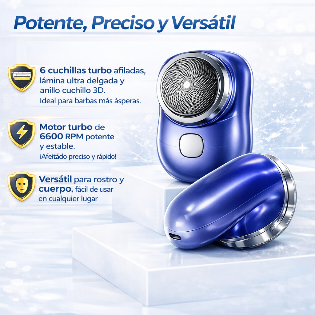 💥 Solo Hoy: Mini Afeitadora Eléctrica Potente y Precisa 🪒⚡ 60% OFF