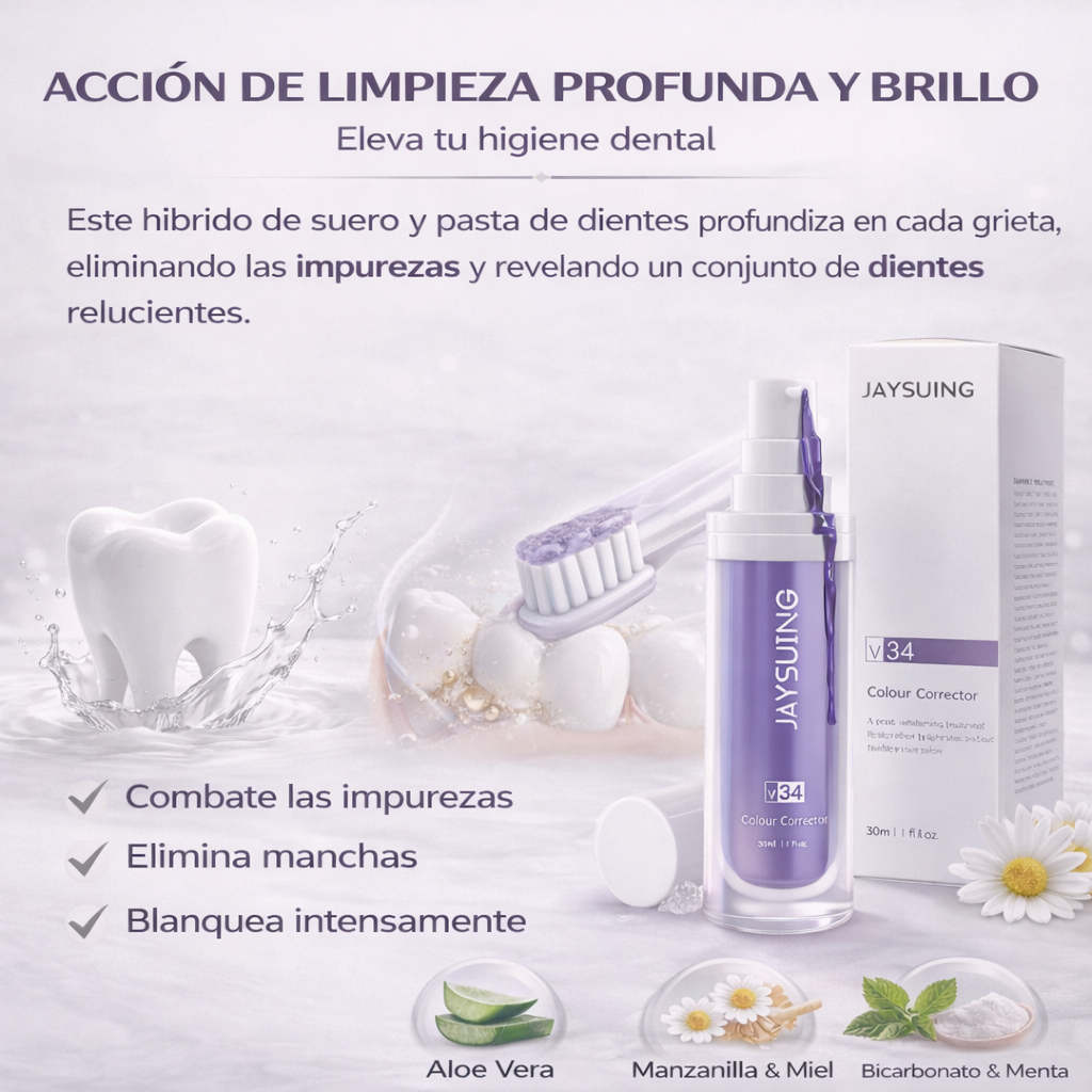 🦷JAYSUING v34 - ¡PAGA 1 Y LLEVA 2! Blanqueador dental PREMIUM 30ml - ¡DESCUENTO EXCLUSIVO SOLO HOY!🔥