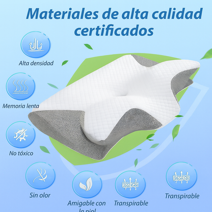 🌙Almohada Ortopédica Premium 😴 – 💤¡Duérmete sin dolor! (-60% solo hoy)🛏️
