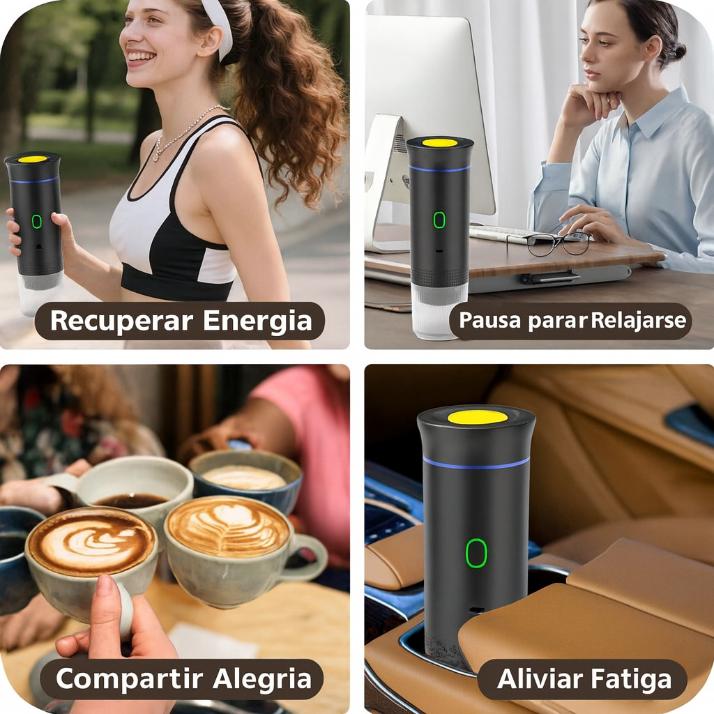✨ Cafetera Espresso 3 en 1 Recargable – ¡Descuento Solo por Hoy (-40%)! 🔋☕