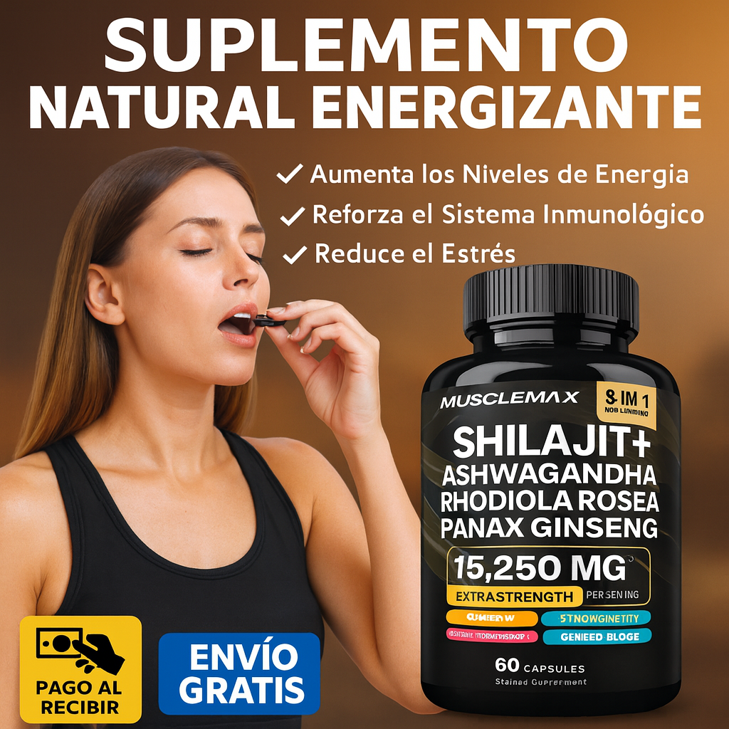 💊 Suplemento Natural Shilajit 8 en 1 – Más Fuerza, Más Energía ⚡️(60% OFF Solo Hoy)⏰