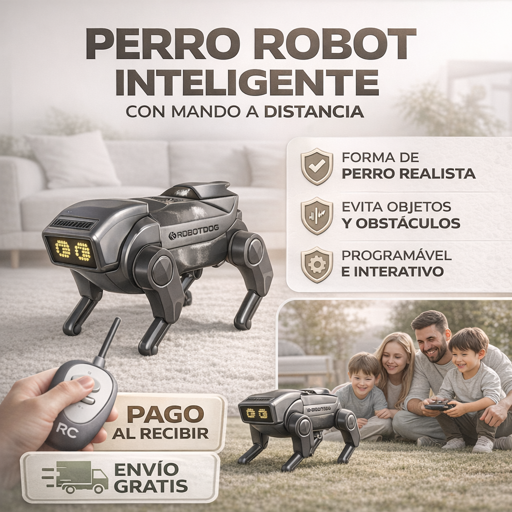 🐶Perro robot interactivo  - Regalo perfecto para niños 🤖 - 60% OFF Solo Hoy🔥