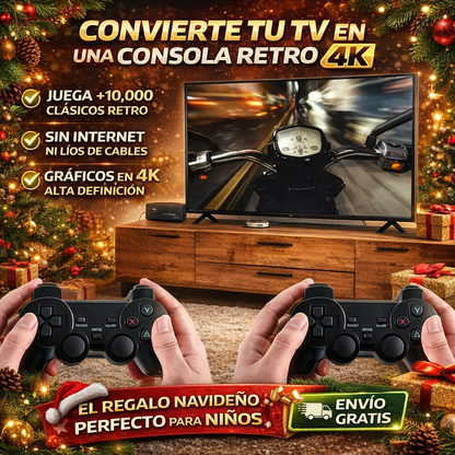🎮 GameStick 4K – Consola Retro - ⏰ SOLO HOY CON 60% DE DESCUENTO🔥