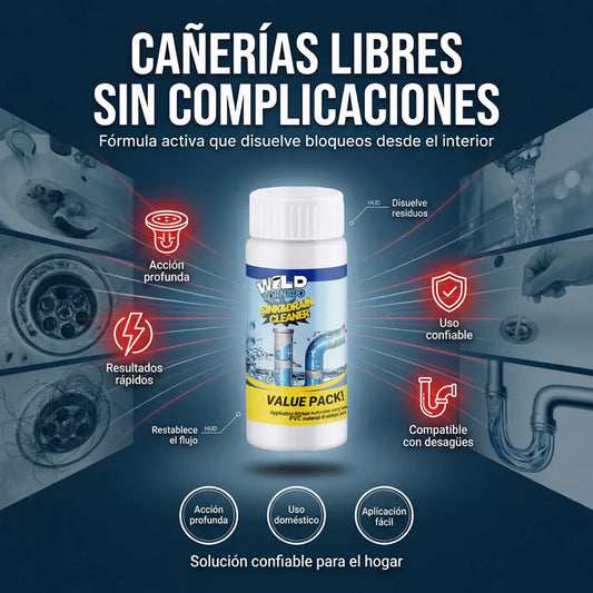 🌪️ Wild Tornado™ Destapa Cañerías + ¡Paga 1 y Llévate 2! SOLO HOY + REGALO EXCLUSIVO 🔥