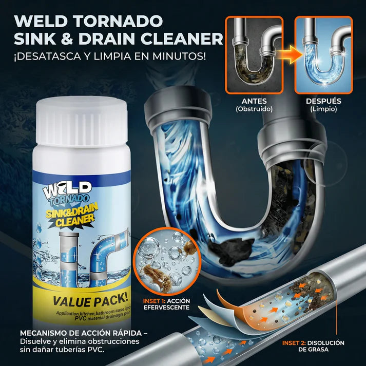 🌪️ Wild Tornado™ Destapa Cañerías + ¡Paga 1 y Llévate 2! SOLO HOY + REGALO EXCLUSIVO 🔥
