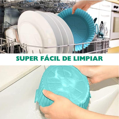🔥 Molde de Silicona para Air Fryer – ¡Solo hoy -40%! Comida más crujiente sin ensuciar 🍗✨
